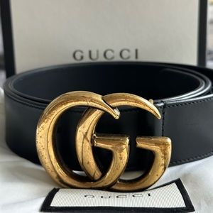 Gucci Wide Leather Belt